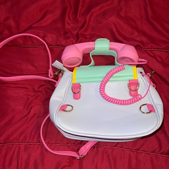 Colorful Retro Phone Design Women's Bag - Picture 4 of 5